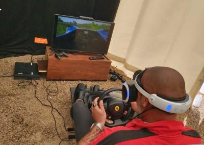 Expérience immersive de réalité virtuelle avec un casque moderne